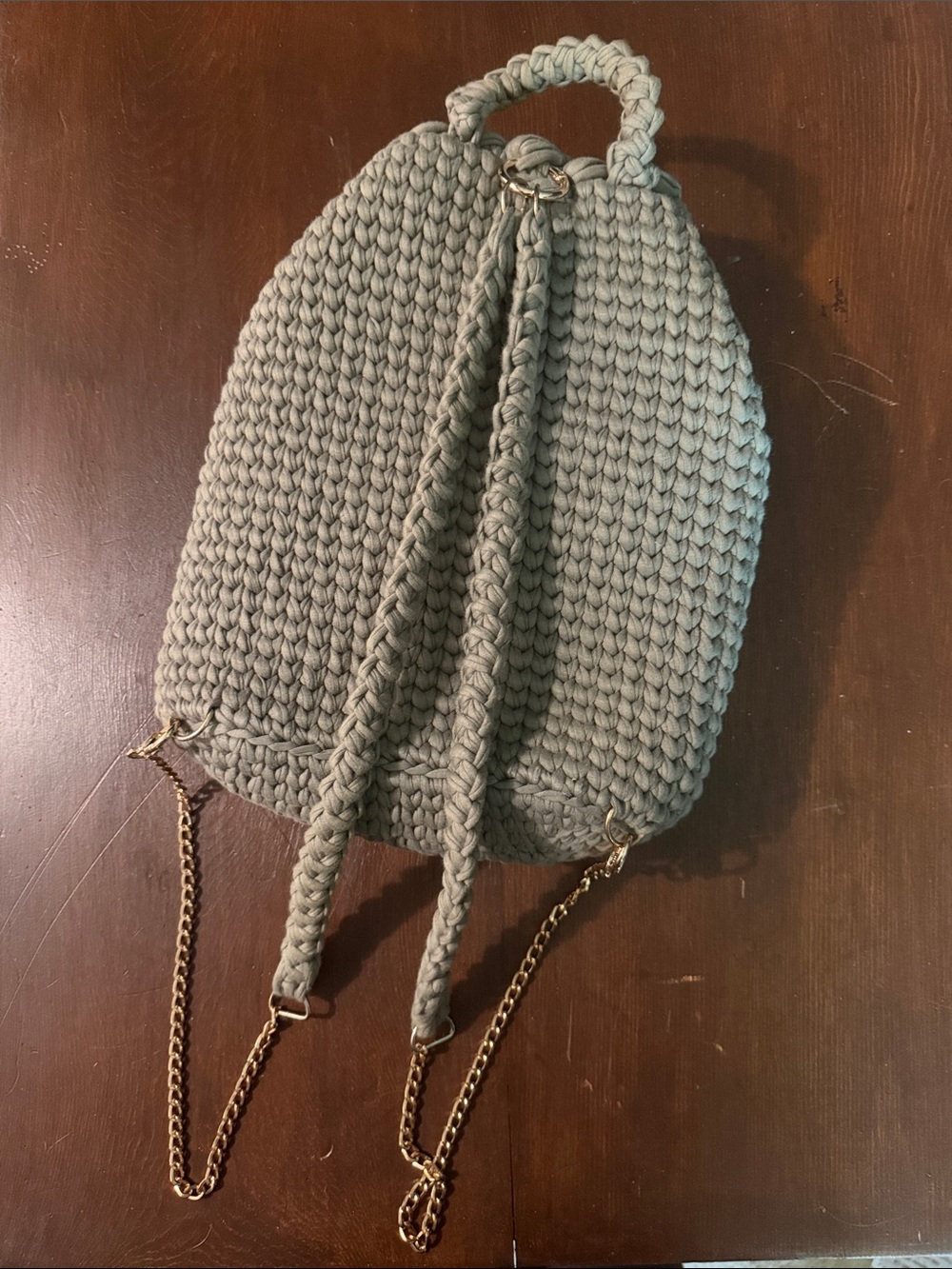 Handmade crocheted Backpack - Picture 2 of 3